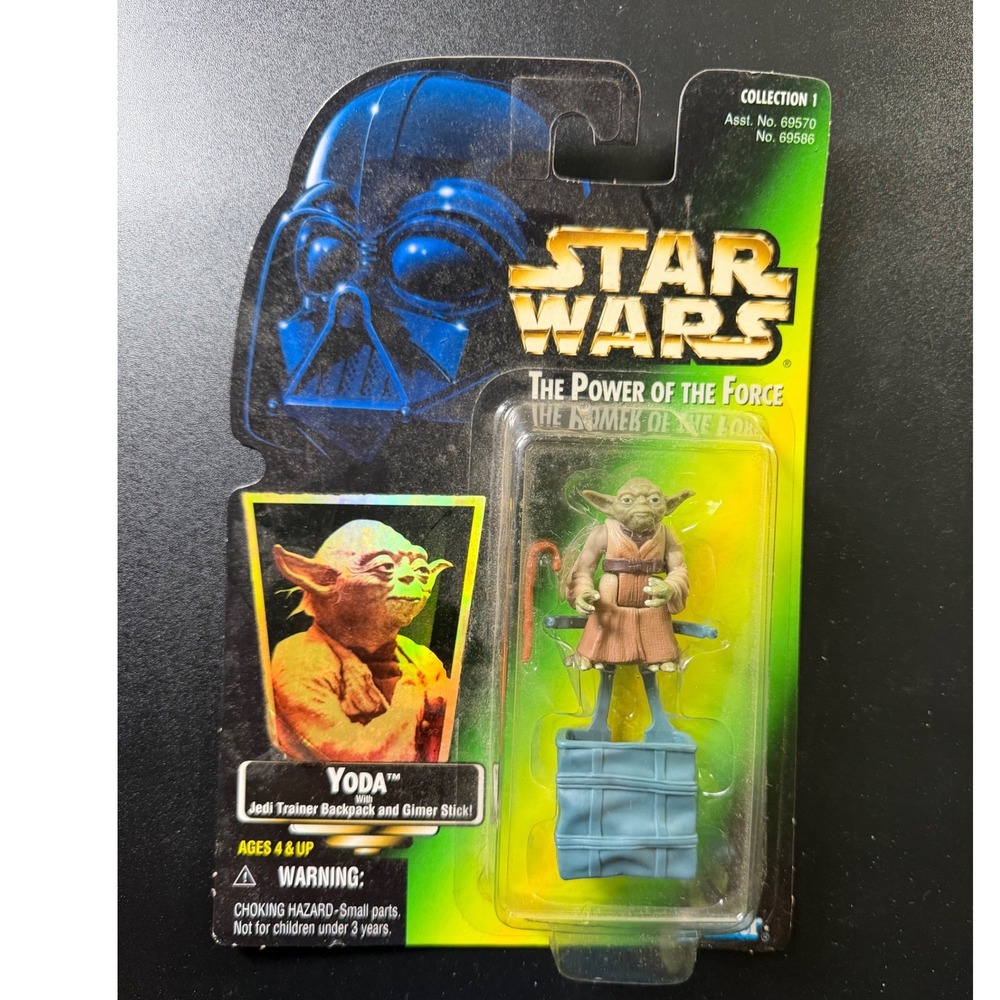 Star Wars Power of the Force Yoda Action Figure Kenner 1997 Jedi Backpack